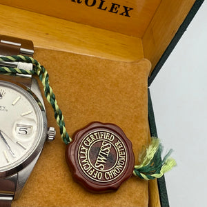 Rolex Oysterdate Precision 6694 with Silver Dial and Rolex box