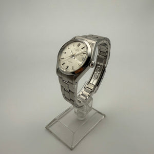 Rolex Oysterdate Precision 6694 with Silver Linen Dial, Folded Links Oyster Strap and Rolex Box